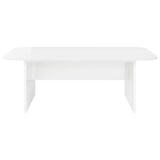 Coffee Table High Gloss White 93 x 53 x 33 cm Engineered Wood 891144