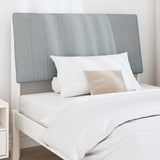 Upholstered Headboard Light Grey 100 cm Solid Pine Wood 879413