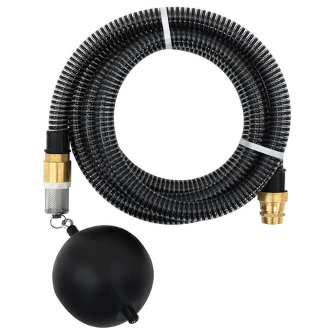 Suction Hose with Brass Connectors Black 1.1" 3 m PVC 151055