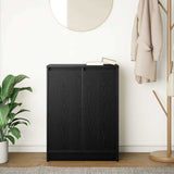 Sideboard Black Oak 57x34x76 cm Engineered Wood 861617