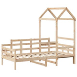 Day Bed with Roof without Mattress 80x200 cm Solid Wood 3282302