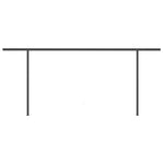 ZNTS Manual Retractable Awning with Posts 6x3.5 m Cream 3070277
