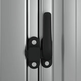 Garden Shed Grey 118.5x97x209.5 cm Galvanised Steel 150900