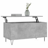 Coffee Table Concrete Grey 90x44.5x45 cm Engineered Wood 830976