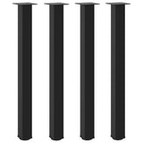Bar Table Legs 4 pcs Black 100-102 cm Steel 4012476
