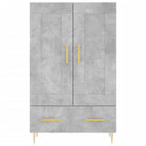 Highboard Concrete Grey 69.5x31x115 cm Engineered Wood 830312