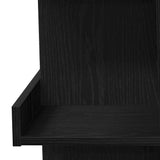 Bar Table Black Oak 100 x 48 x 101.5 cm Engineered Wood 862705