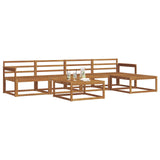 Outdoor Sofa Set 6 pcs Natural Solid Acacia Wood 3367462