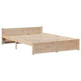 Bed Frame with Headboard without Mattress 140x190 cm 3306754