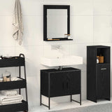 Bathroom Furniture Set with Storage 2 pcs Black 60 x 33 x 60 cm 3334329
