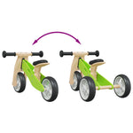 ZNTS Balance Bike for Children 2-in-1 Green 358353