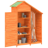 Garden Tool Shed Brown 120x53.5x170 cm Solid Wood Pine 172246
