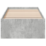 Bed Frame without Mattress Concrete Grey 100x200 cm 3281052