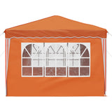 Pop-up Party Tent 288 x 288 x 245 cm Orange Oxford Fabric 42019778