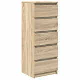 Sideboard with Drawers Sonoma Oak 37.5x35x99 cm Engineered Wood 861762