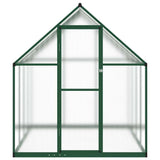 Greenhouse with Base Frame Green 224x169x195 cm Aluminium 4005835