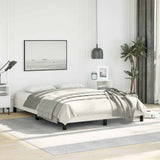 Bed Frame without Mattress White 137x190 cm Full Faux Leather 346933