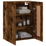 Wall Mounted Cabinet Smoked Oak 69.5x34x90 cm Engineered Wood 830377