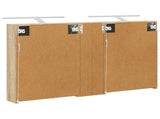Bathroom Cabinet Set 3 pcs 120 x 14.5 x 70 cm Engineered wood 3403754
