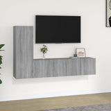 3 Piece TV Cabinet Set Grey Sonoma Engineered Wood 3120258