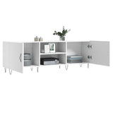 TV Cabinet White 150x30x50 cm Engineered Wood 829092