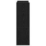 ZNTS Shoe Rack Black 60x25x81 cm Engineered Wood 859879