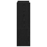 ZNTS Shoe Rack Black 60x25x81 cm Engineered Wood 859879