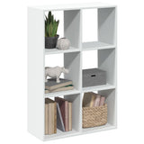 Room Divider Bookcase White 69.5x29x103.5 cm Engineered Wood 858012