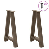 Dining Table Legs A-Shaped 2 pcs 60x cm Steel 4012851