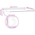 ZNTS Retractable Awning Anthracite and White 4.5x3 m Fabric&Aluminium 3216111