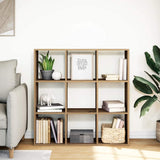 Room Divider Bookcase Artisan Oak 102x29x103.5 cm Engineered Wood 858047