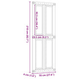 Barn Door Corona Honey Brown 70 x 210 cm Solid Pine Wood 42021179