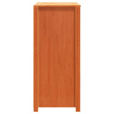 Side Cabinet Wax Brown 100x40x90 cm Solid Wood Pine 844495