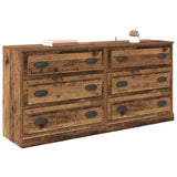 Sideboards 2 pcs Old Wood 70 x 35.5 x 67.5 cm Engineered Wood 3402653