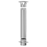 Chimney Extension Silver 35 x 35 x 132 cm Stainless steel 42008454