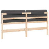 Upholstered Headboard with Headboard Brown and Dark Grey 180 cm 880109