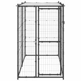 150795 Outdoor Dog Kennel Steel with Roof 110x220x180 cm