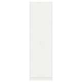Wardrobe with Shelf White 55 x 25 x 189 cm Engineered Wood 3334008