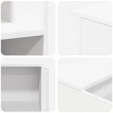 Reception Desk White 100x50x103.5 cm Engineered Wood 3324160