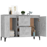 Sideboard Concrete Grey 102x35x70 cm Engineered Wood 806116