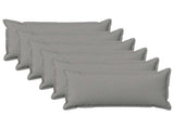 Cushion with Pillow HOUTEN 6 pcs Cloud Grey Faux Linen 933509