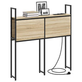 Storage Headboard with Charging Station Sonoma oak 90 cm 859786