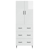 Cabinet Set 2 pcs High Gloss White 66 x 34.5 x 90 cm 3416641