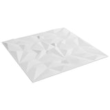 Wall Panels 24 pcs White 50x50 cm XPS 6 m Amethyst 356944