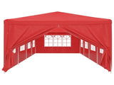 Party Tent 1200 x 300 x 255 cm Red PE and Steel 42033002