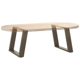 Coffee Table Legs U-Shaped 2 pcs Natural Steel 70x cm Steel 4012775