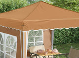 Pop-up Party Tent 195 x 195 x 245 cm Beige Oxford Fabric 42019727