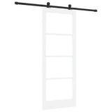 Sliding Door ORKDAL White and Black 83 x 211 cm 3332028