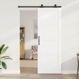 Sliding Door ORKDAL White 83 x 232 cm Solid Pine Wood 3445491