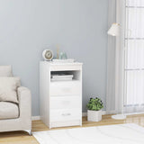801805 Drawer Cabinet White 40x50x76 cm Engineered Wood